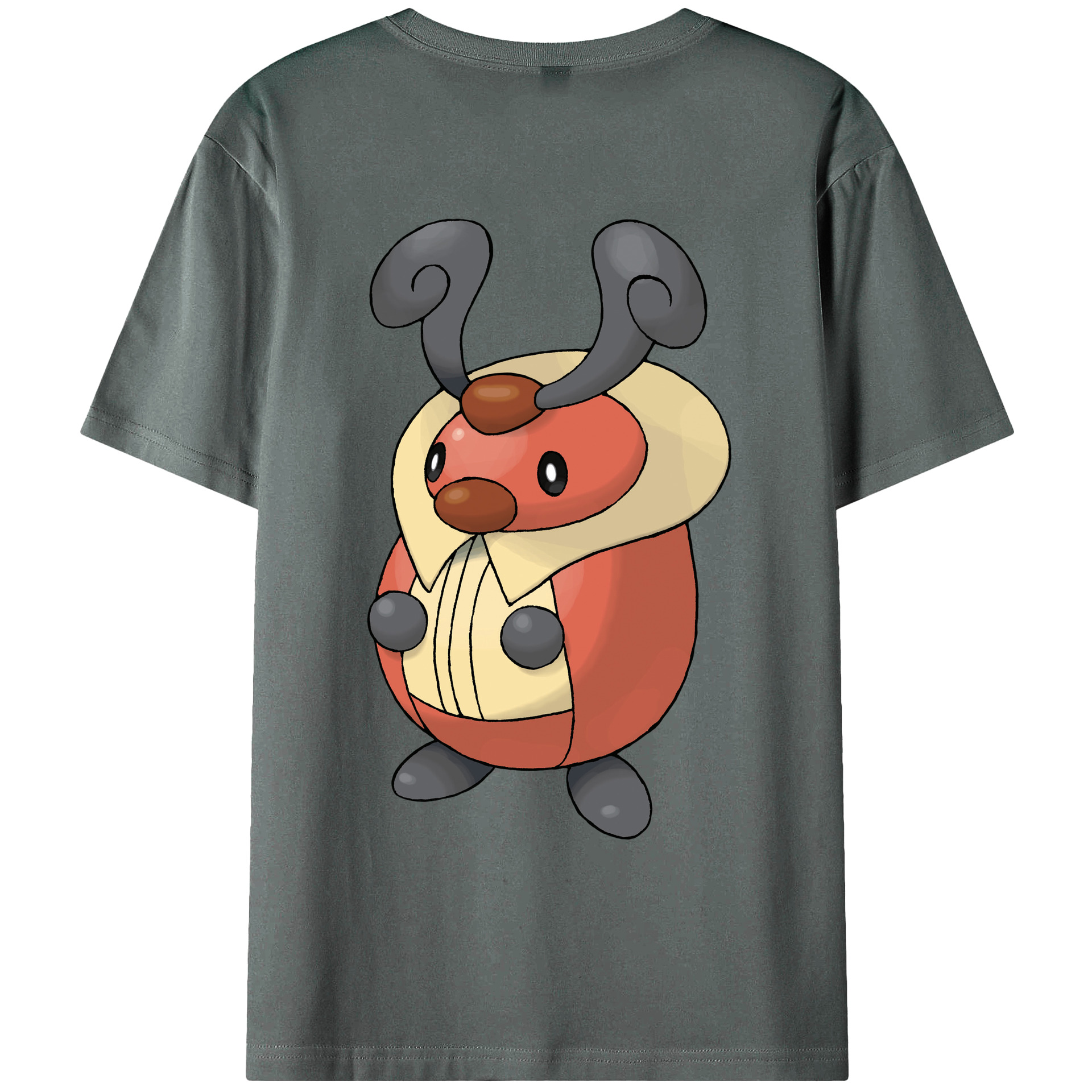 （画像用） ポケットモンスター Pokémon 綿100％ メンズ半袖Tシャツ（バックプリント） 通気性